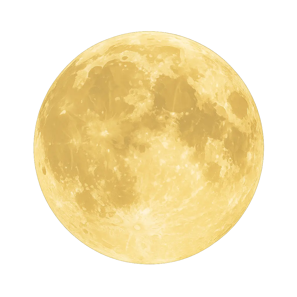 A large, glowing full moon